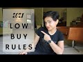 8 RULES TO LOW BUY year: a MINIMALIST perspective