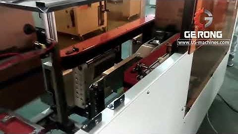 Automatic empty box case erecting forming making machine box erector line