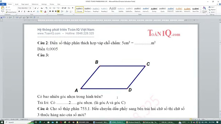Đề thi toán lớp 5 có đáp án