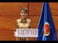 La Presidenta Chivite asiste al acto de apertura del curso académico de la UPNA
