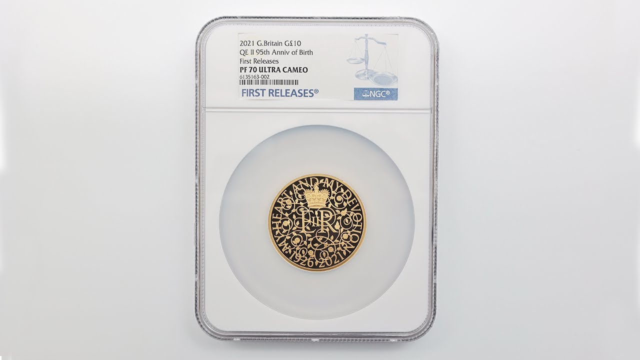 委託販売 2021 英国 女王エリザベス2世 生誕95周年記念 10ポンド 金貨