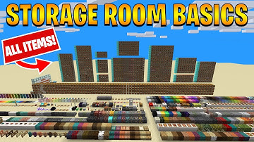 How to Organize All Items in your Storage Room for 1.18 Minecraft!