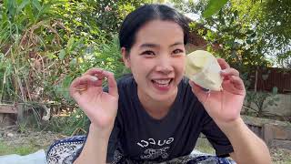 Fresh durian #Fruit #Laos