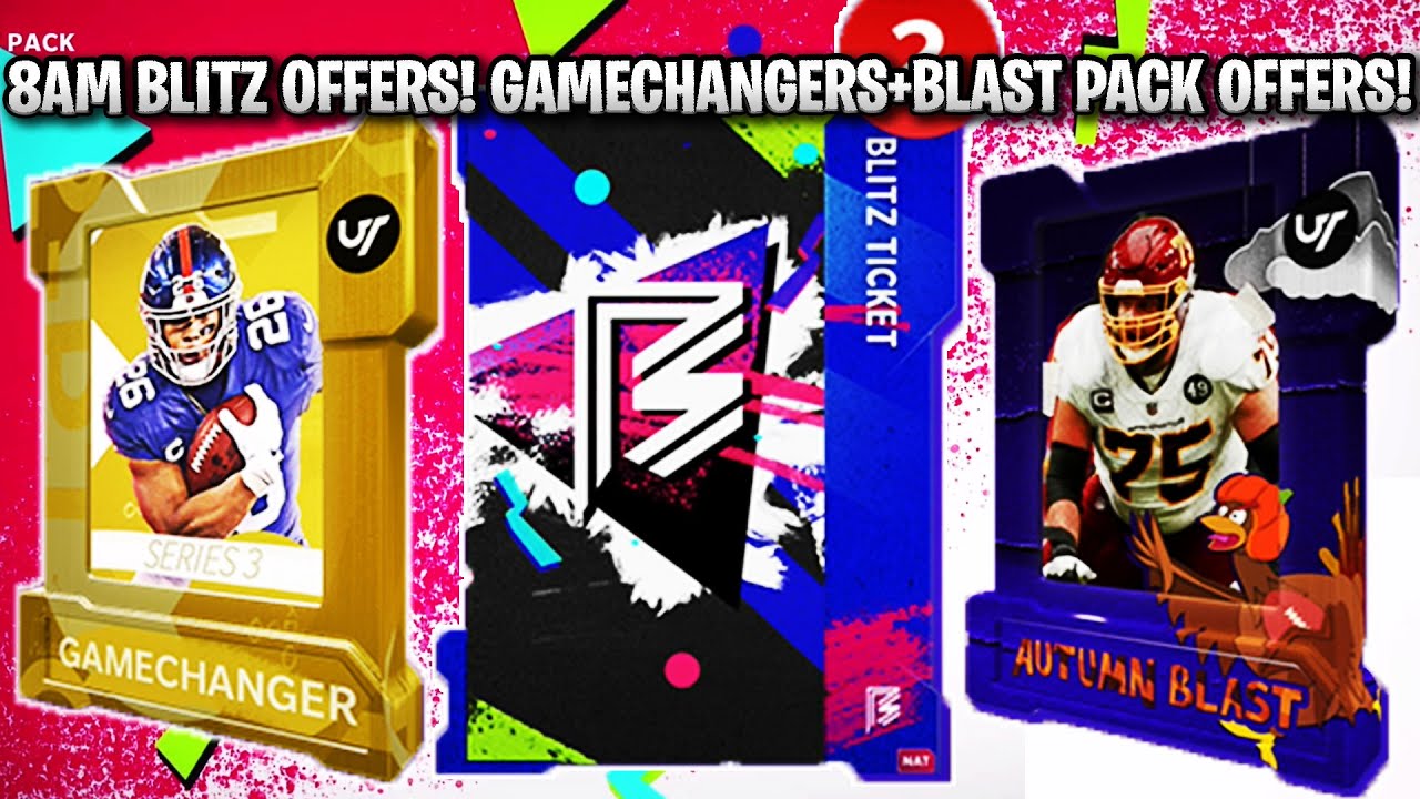 8AM BLITZ OFFERS! GAMECHANGER PACK AND AUTUMN BLAST PACK OFFERS! | MADDEN 21 ULTIMATE TEAM