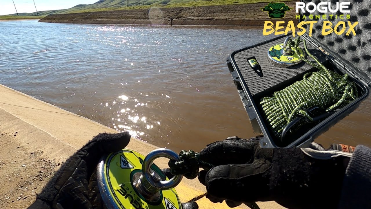 Rogue Magnetics Beast Box Unboxing Testing Review, Magnet Fishing