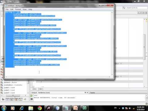 JCombo Demo using NetBean IDE