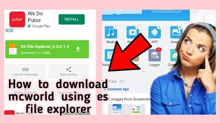 How to download mcworld using es file explorer• peachy_milk screenshot 5