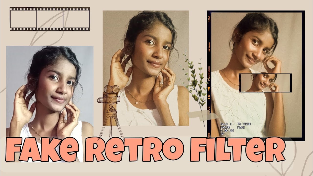 how to edit fake retro pictures||creating retro filter||vsco edits||Deevena Christy ❤️