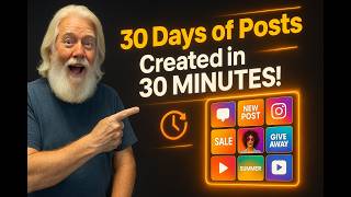 I Created 30 Days of Instagram Posts in 30 Minutes Using [GHL] &amp; AI — Here's Exactly How