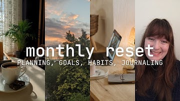 MONTHLY RESET: habits, springtime, goals, journaling, monthly reflection✨