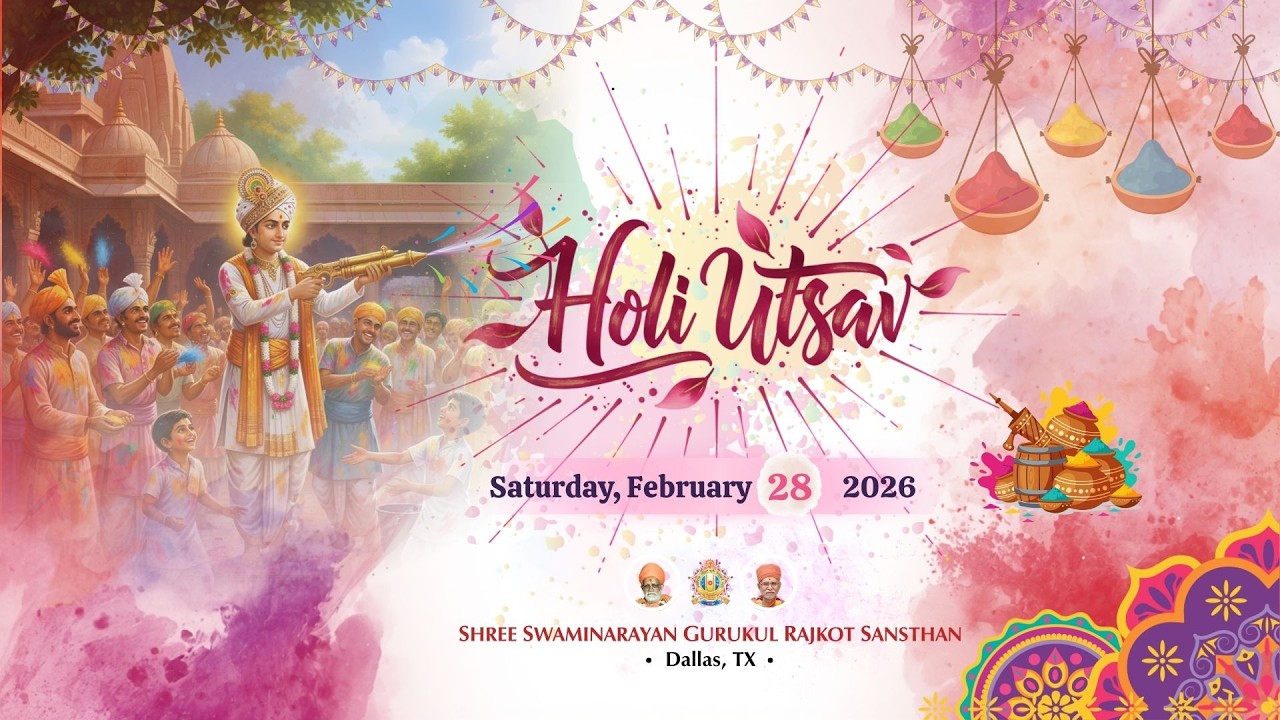 Holi Utsav | Dallas Gurukul | February 28, 2026