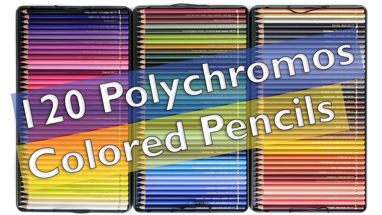 Complete List of 120 Faber-Castell Polychromos Colored Pencils: Unboxing  and Color Order 