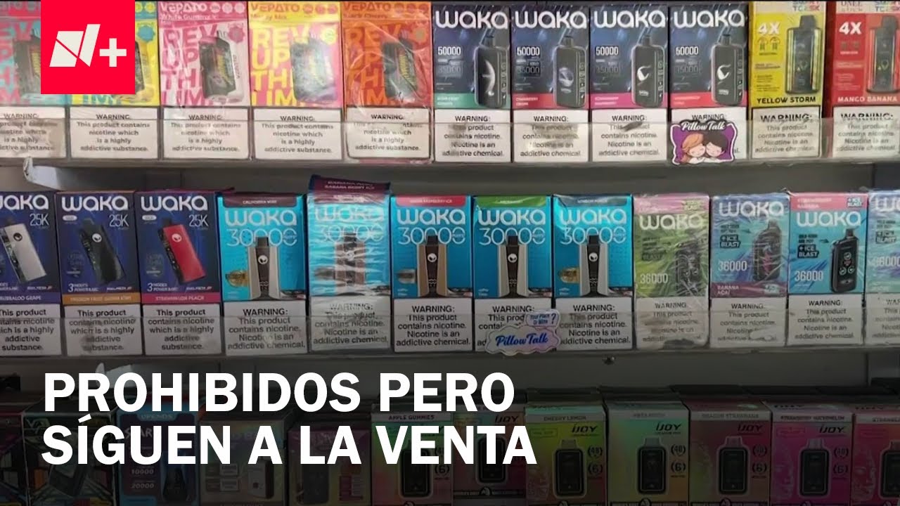 Venden vapeadores en las calles pese a prohibición total en México - En Punto