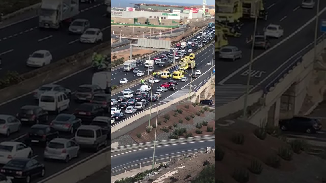El vuelco de un coche colapsa la GC-1