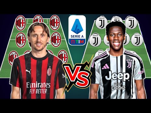 Ac Milan Vs Juventus 2025 26 Starting Lineup 
