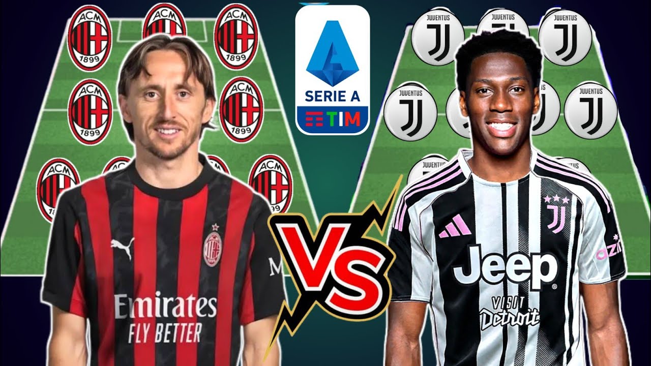 Ac Milan Vs Juventus 2025-26 Starting Lineup 😍✅