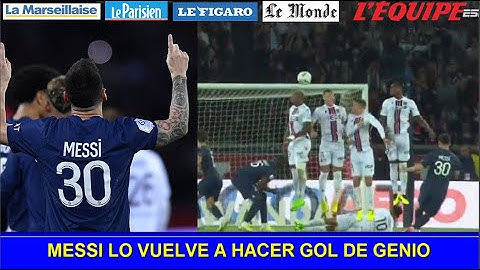 ASI REACCIONA PRENSA FRANCESA A GOLAZO DE MESSI PSG VS NIZA