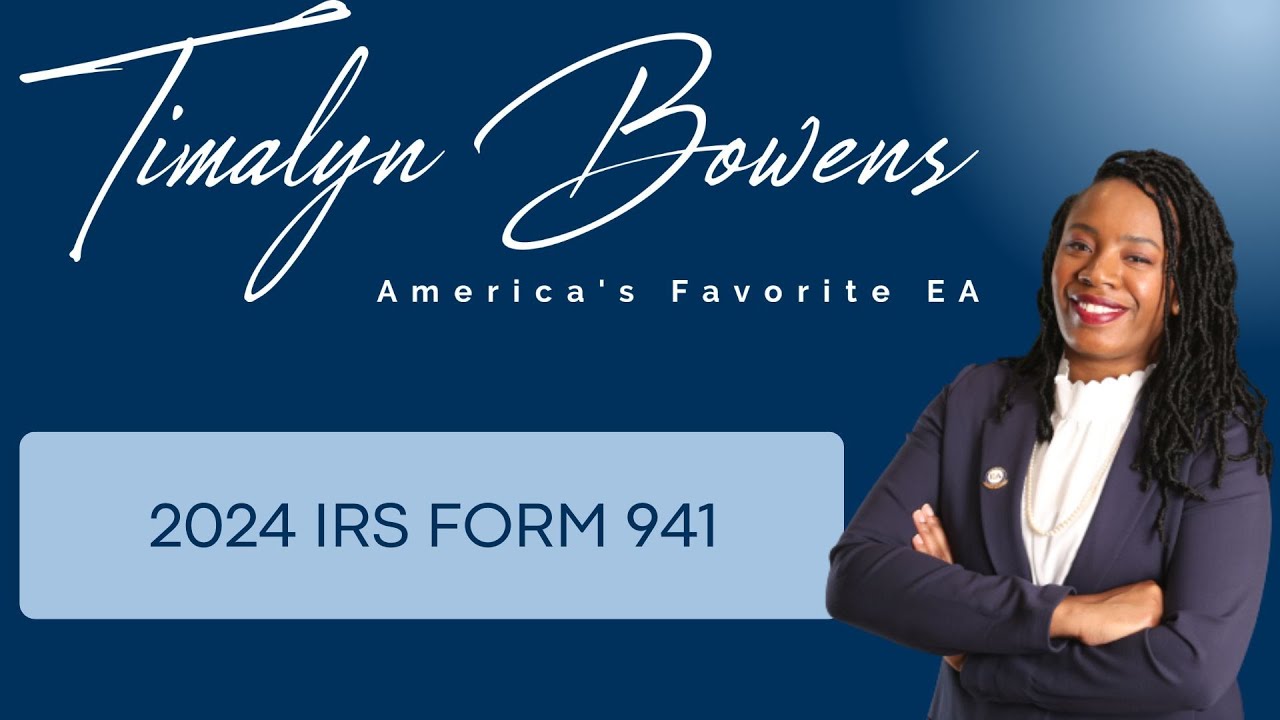 2024 IRS Form 941 - YouTube