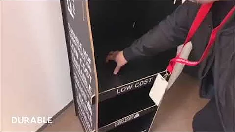 Pivotal design - Free standing MDF FSDU - One man assembly