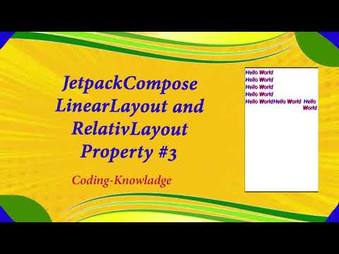 Linear layout jetpack compose || relative layout tutorial android studio || Linear layout #3