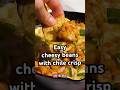 Cheesy chile crisp white beans? So good. Full recipe in the description! #cheese #recipe #shorts