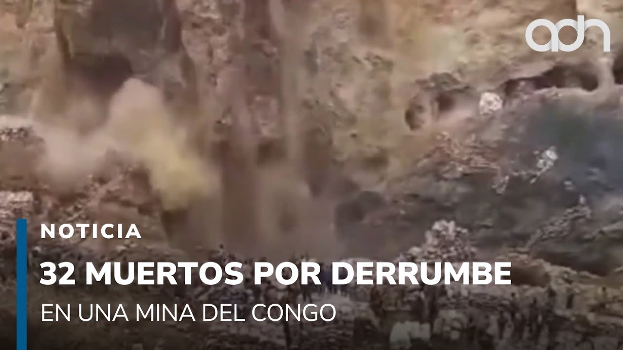 Fuerte video: derrumbe mortal en mina deja sepultados a 32 obreros