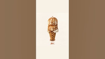 #12 Ice Cream Painting : 1/365✨️ #project #procreate #icecream #speedpaint #painting #shorts #art