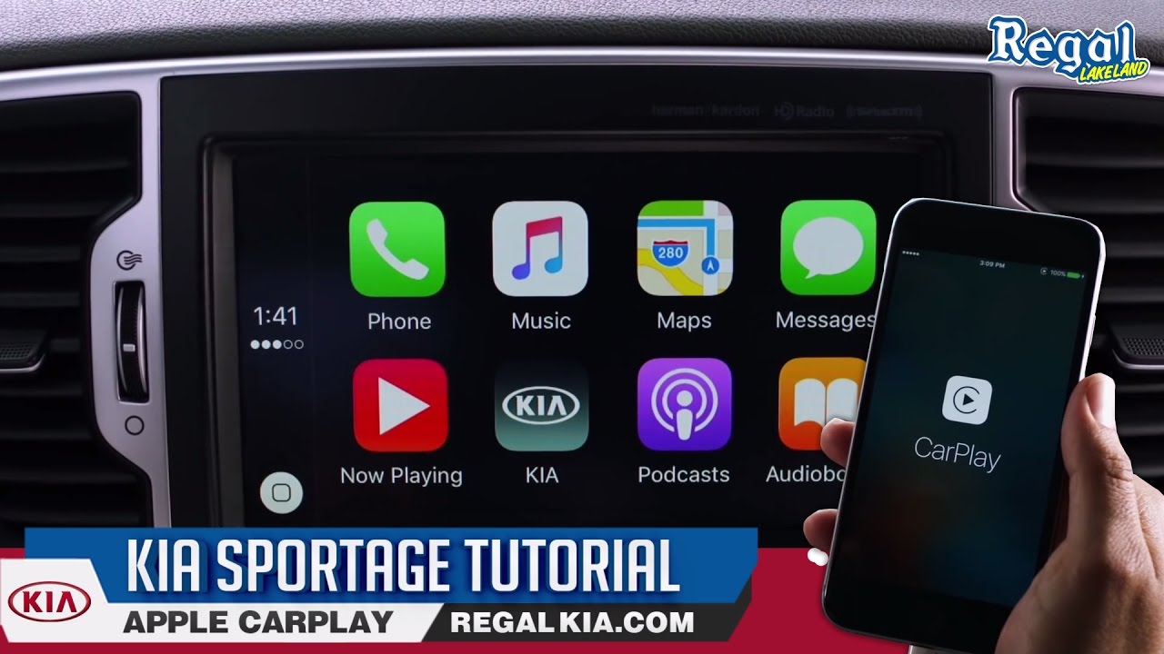 Kia Sportage Tutorial - How To Use Apple Carplay - Youtube