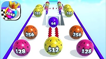 Ball Merge 2048 - All Levels Gameplay Walkthrough NEW UPDATE (iOS, Android)