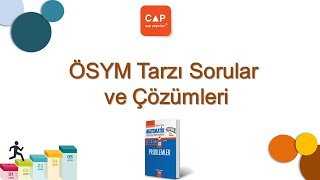 Çap Yayınları Problemler Konu Anlatımlı Soru Çözümleri - Sayfa 114 Ösym Tarzı Soru Ve Çözümleri