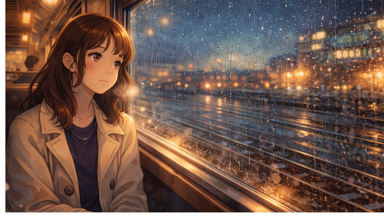 The Last Train Home on a Rainy Evening