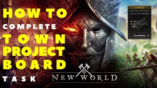 NEW WORLD - How To Complete Town Project Board Task - Weavers Needed screenshot 5