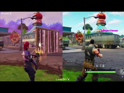 Vídeo: Fortnite: IPhone X Enfrenta Xbox One X