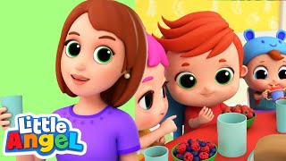 Yum Yum Breakfast Song | Family Time | Little Angels Kids Cartoons\/Songs \& Nursery Rhymes