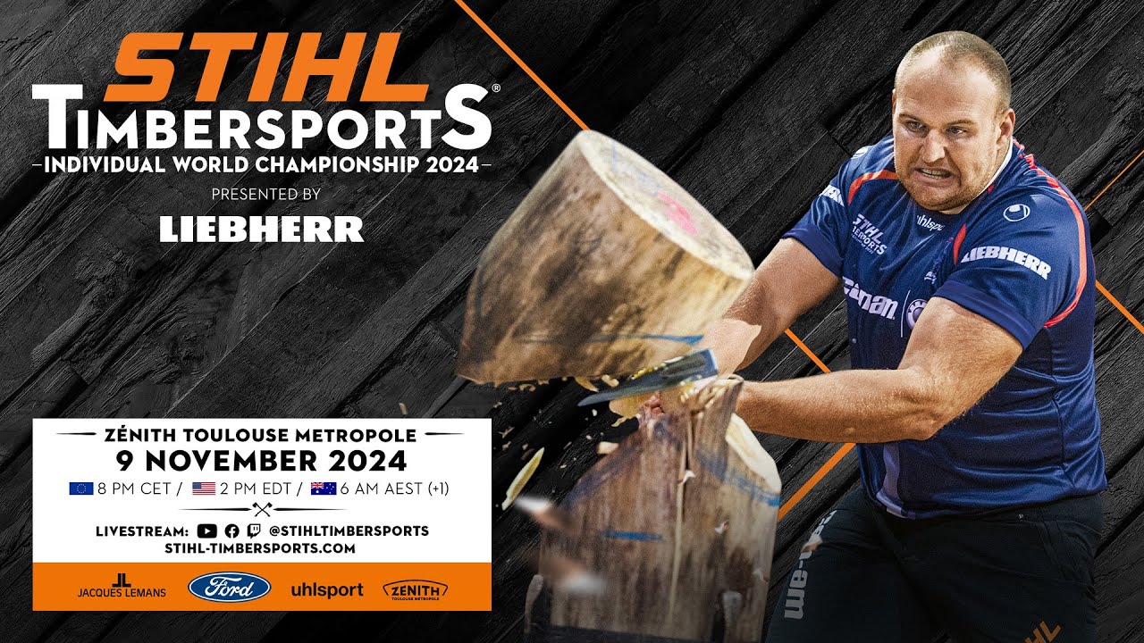 Championnats du Monde en individuel STIHL TIMBERSPORTS® 2024 : livestream (français)