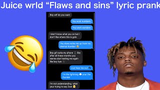 Flaws And Sins By Juice Wrld Lyrics Preuzmi