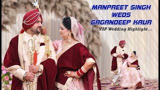 Manpreet Singh & Gagandeep Kaur |  Punjabi Wedding Highlight | Cheema Studio, Dirba,