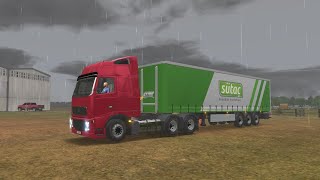 Truck Simulator Ultimate - rain storm truck driving simulator - logistics transport screenshot 1