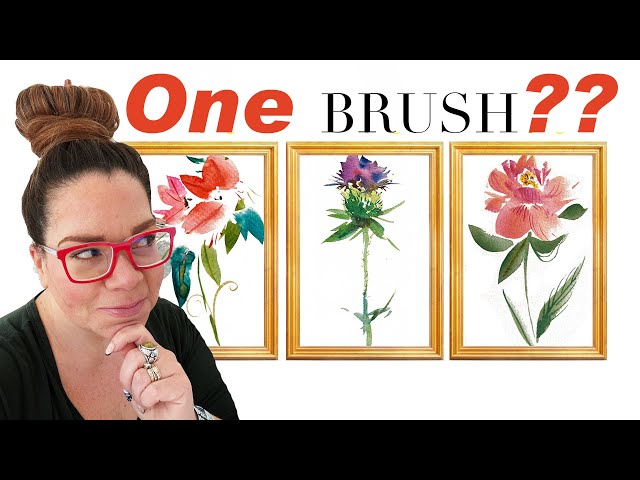 3 Easy Flowers - Watercolor Painting Step by Step - YouTube