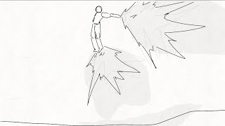 fly away, fall and get up. sakuga practice