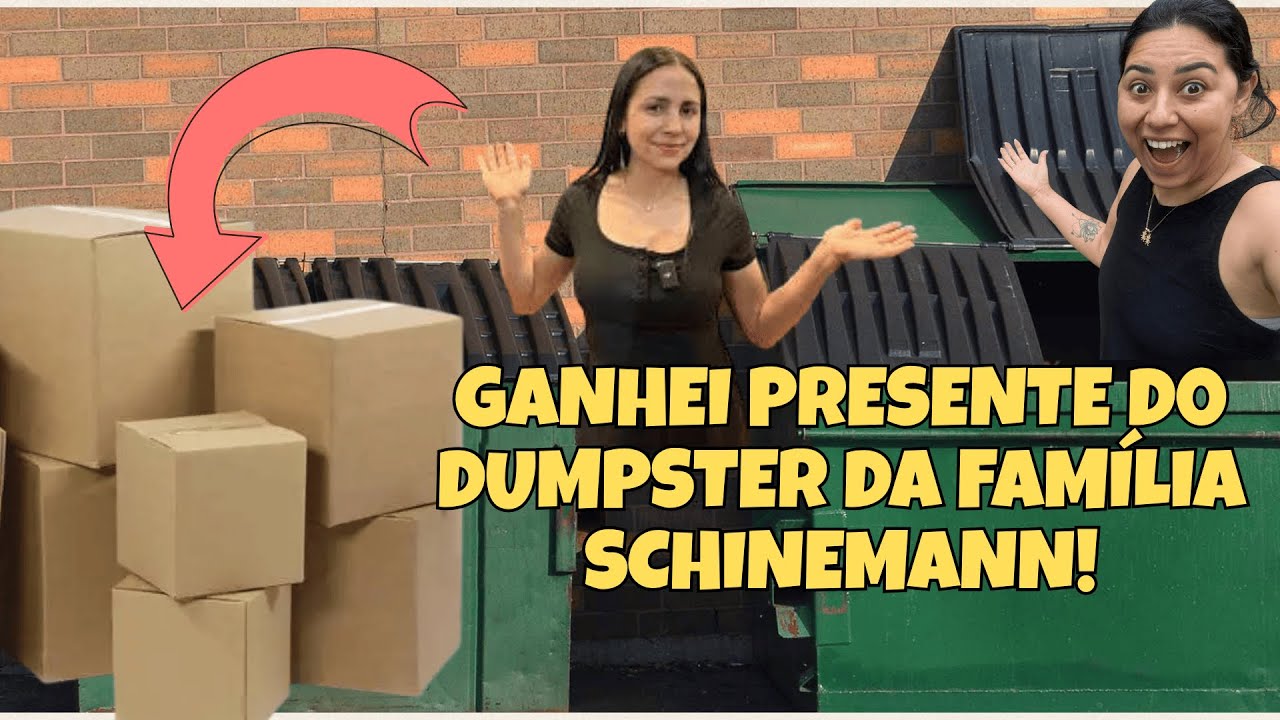 GANHEI PRESENTES INCRÍVEIS DO DUMPSTER DOS EUA! Obrigado, Família Schinemann!