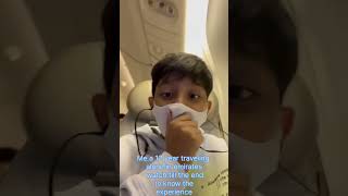 Me a 12 year traveling alone in emirates watch till the end to know the experience I @Rehaan_Ahuja