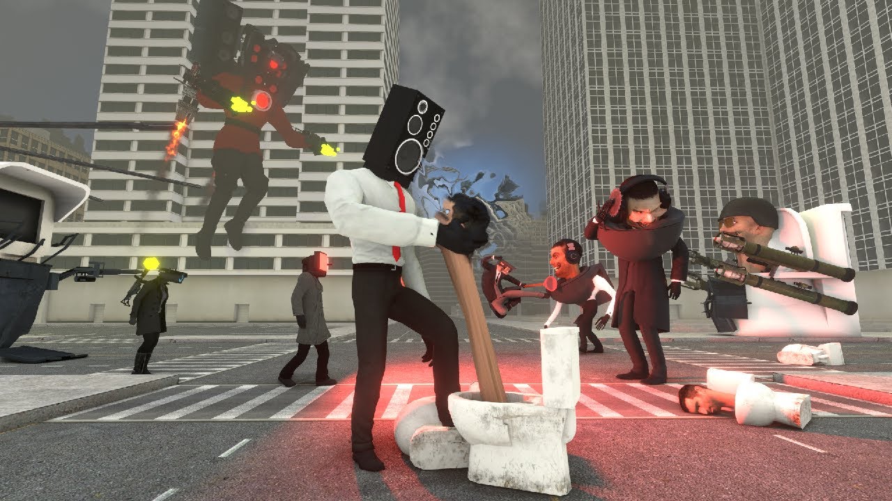 Skibidi toilets invade the CiTy1 #skibiditoilet