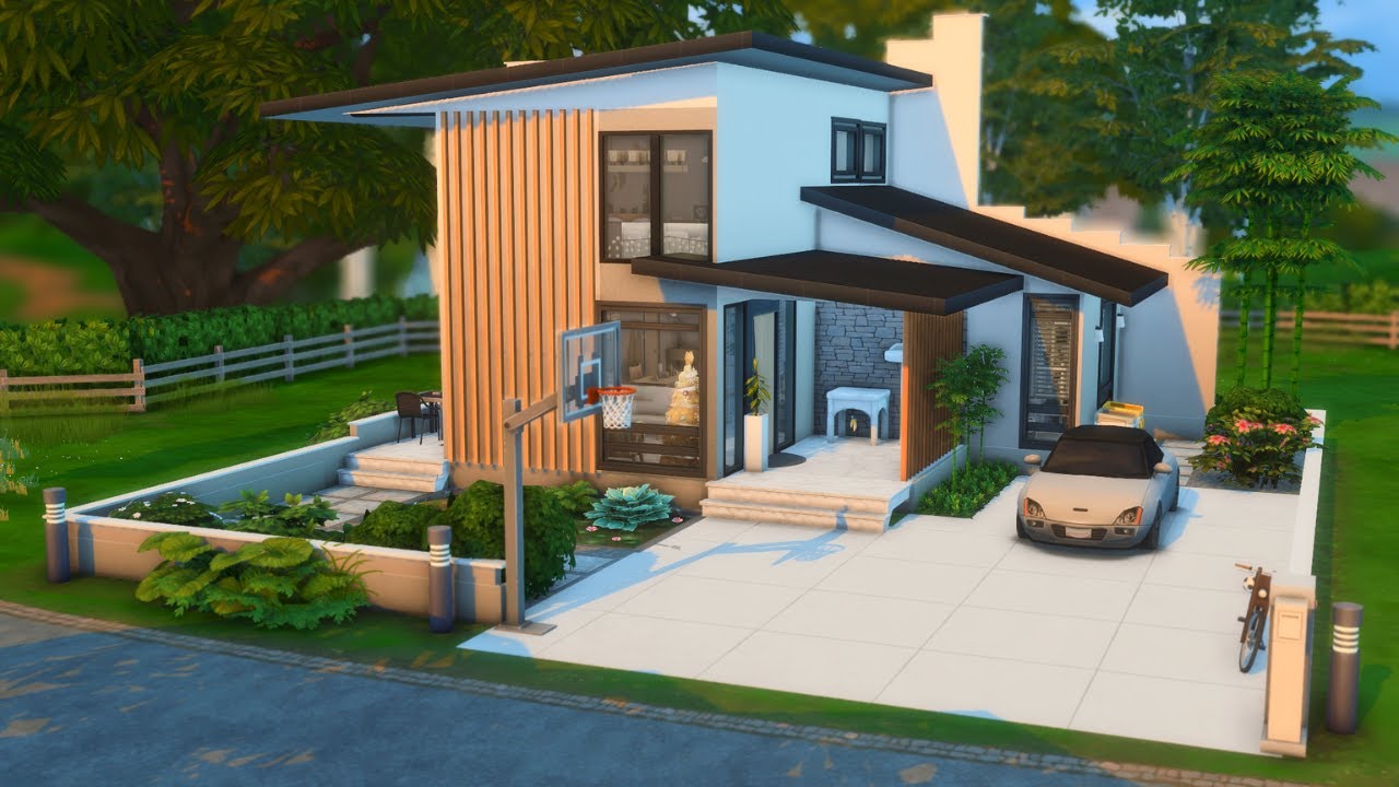 Small Family Home · Stop Motion Build · Sims 4 · No CC - YouTube