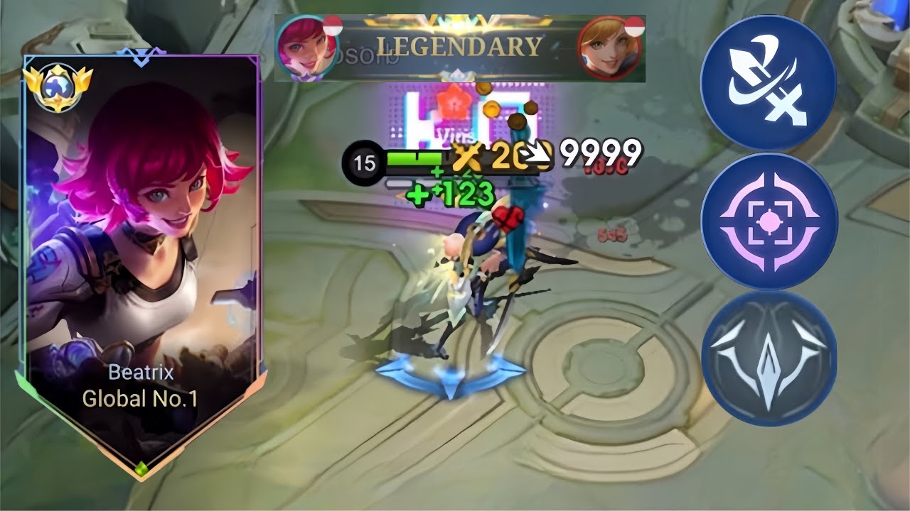 FINALLY! NEW EMBLEM BEATRIX DAMAGE BASIC ATTACK++ HP++ TOO STRONG!