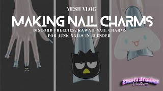Making #3d Nail Charms & #ducknails for #secondlife | #discordserver #blender3d #blendertutorial