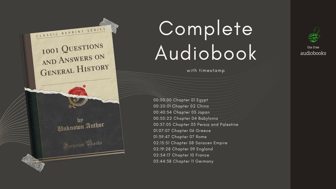 1001 Questions and Answers on General History Audiobook YouTube