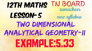 Tamilnadu BOARD samacheer new syllabus 12th maths lesson-5 example:5.33 solution