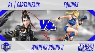 Btt Winners Round 3 - P1 Captainzack Bayonetta, Wii Fit Trainer Vs Equin0X Zero Suit Samus