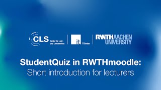 Studentquiz In Rwthmoodle Short Introduction For Lecturers